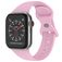 Mobigear Sport Dual Siliconen Apple Watch Bandje Druksluiting - 49/46/45/44 mm - Lavendel