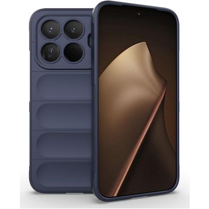 Mobigear Bumpy Xiaomi 15T Pro Hoesje Flexibel TPU Backcover - Donkerblauw