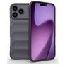 Mobigear Bumpy iPhone 18 Pro Max Hoesje Flexibel TPU Backcover - Dark Grey
