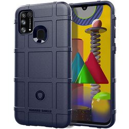 Mobigear Rugged Shield OnePlus Nord N100 Hoesje Flexibel TPU Backcover Shockproof - Blauw