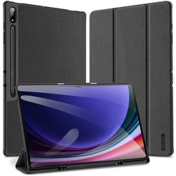 Mobigear Domo Samsung Galaxy Tab S10 Ultra Hoes Bookcase + Stylus Houder - Zwart