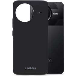 Mobilize Rubber Gelly POCO F7 Pro Hoesje Flexibel TPU Backcover - Zwart