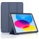 Mobigear Tri-Fold Gel iPad 11 (2025) Hoes TPU,Kunstleer Bookcase - Donkerblauw