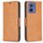 Mobigear Excellent Motorola Moto G85 Hoesje Bookcase Portemonnee - Cognac