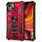 Mobigear Armor Stand iPhone 13 Pro Hoesje Hardcase Backcover Shockproof met Standaard - Rood