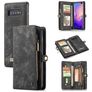 Caseme 008 Samsung Galaxy S10 Plus Hoesje Uitneembare 2in1 Bookcase Portemonnee - Zwart