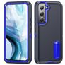 Mobigear Rugged Stand Samsung Galaxy S23 Hoesje Hardcase Backcover Shockproof met Standaard - Donkerblauw