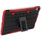 Mobigear Tire iPad Pro 11 Inch (2018) Hardcase Backcover + Stylus Houder + Standaard - Zwart / Rood