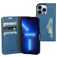 Mobiparts Classic Wallet iPhone 13 Pro Hoesje Bookcase Portemonnee - Steel Blue