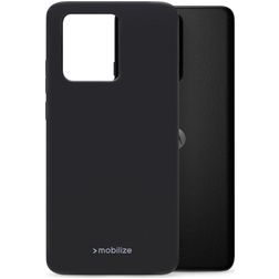 Mobilize Rubber Gelly Motorola Edge 40 Neo Hoesje Flexibel TPU Backcover - Matt Black