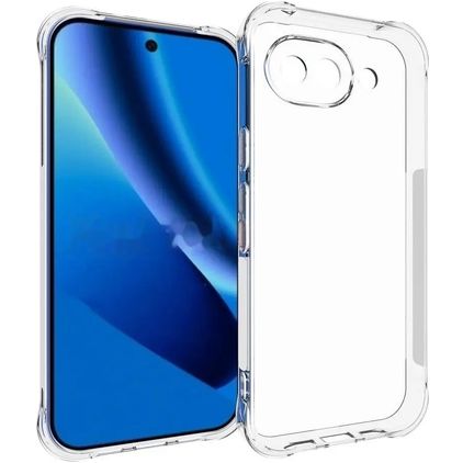 Mobigear Cushion Doorzichtig Google Pixel 10a Hoesje Flexibel TPU Backcover - Transparant