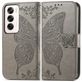 Mobigear Butterfly OPPO Reno 12 Pro Hoesje Bookcase Portemonnee - Grijs