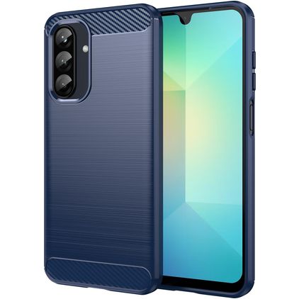 Mobigear Brushed Slim Samsung Galaxy A26 Hoesje Flexibel TPU Backcover - Blauw