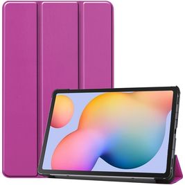 Mobigear Tri-Fold Samsung Galaxy Tab S6 Lite Hoes Bookcase - Paars Mobigear Tri-Fold Samsung Galaxy Tab S6 Lite Hoes Bookcase - Paars