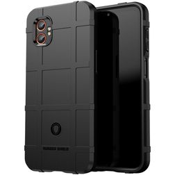 Mobigear Rugged Shield Samsung Galaxy Xcover 7 Pro Hoesje Flexibel TPU Backcover Shockproof - Zwart