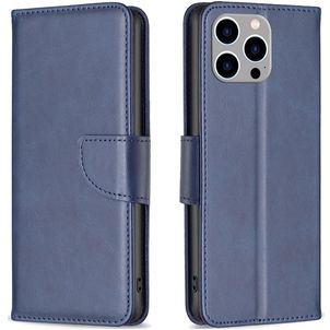 Mobigear Excellent iPhone 15 Pro Max Hoesje Bookcase Portemonnee - Blauw