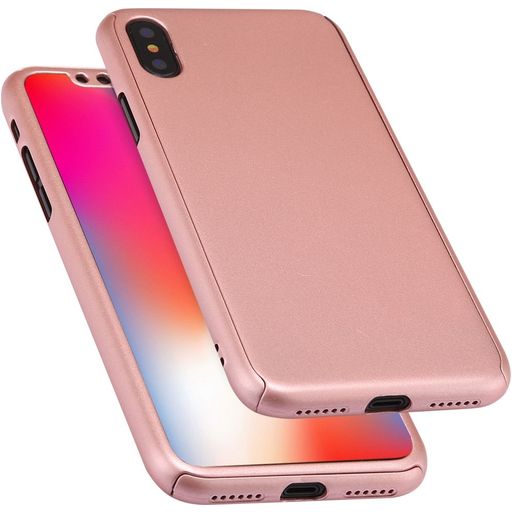Mobigear TriGuard iPhone XS Hoesje Hardcase Backcover - Roségoud