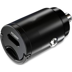 Mobilize Single USB-C Autolader Power Delivery 30W - Zwart