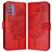Mobigear Butterfly Nokia G42 Hoesje Bookcase Portemonnee - Rood