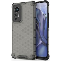 Mobigear Honeycomb Xiaomi 12X Hoesje Hardcase Backcover Shockproof - Zwart