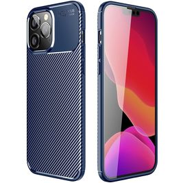 Mobigear Racing iPhone 14 Plus Hoesje Flexibel TPU Backcover - Blauw