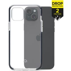 Mobilize Shatterproof iPhone 15 Plus Hoesje Hardcase Backcover Shockproof - Transparant / Zwart