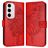 Mobigear Butterfly Samsung Galaxy S24 FE Hoesje Bookcase Portemonnee - Rood