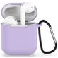 Mobigear Classic Apple AirPods 1 Hoesje Flexibel Siliconen - Paars