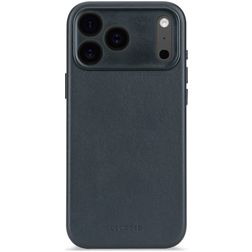 Decoded iPhone 17 Pro Max Hoesje Echt Leer Backcover Shockproof - Navy Shadow