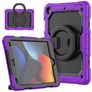 Mobigear RingGuard iPad 9 (2021) Hoes Hard Kunststof,Siliconen Backcover + Standaard - Paars