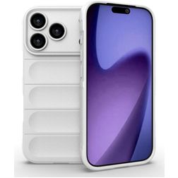 Mobigear Bumpy iPhone 18 Pro Hoesje Flexibel TPU Backcover - Wit