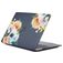 Mobigear Design MacBook Air 11 Inch (2010-2016) Hoes Hardshell Laptopcover MacBook Case - Bloemen Zwart - Model A1370 / A1465