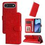 Mobigear Sunflower iPhone Air Hoesje Bookcase Portemonnee - Rood