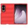 Mobigear Bumpy Samsung Galaxy Z Fold 8 Hoesje Flexibel TPU Backcover - Rood