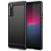 Mobigear Brushed Slim Sony Xperia 10 V Hoesje Flexibel TPU Backcover - Zwart