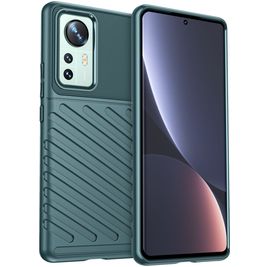 Mobigear Groove Xiaomi 12 Pro Hoesje Flexibel TPU Backcover - Groen