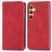 Mobigear Retro Slim Samsung Galaxy S25 Hoesje Bookcase Portemonnee - Rood