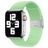 Mobigear Braided Nylon Apple Watch Bandje Klemsluiting - 49/46/45/44 mm - Lime