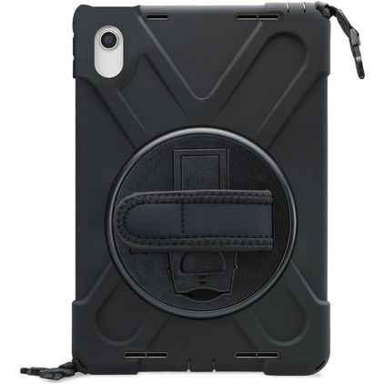 Xccess Survivor All-round iPad Pro 11 Inch (2022) Hoes Hard Kunststof,Siliconen Backcover + Schouderband + Standaard - Zwart