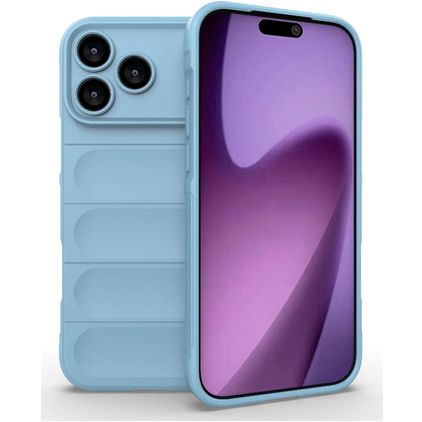 Mobigear Bumpy iPhone 18 Pro Max Hoesje Flexibel TPU Backcover - Blauw