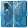 Mobigear Butterfly Nokia 7.2 Hoesje Bookcase Portemonnee - Blauw