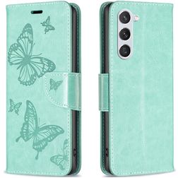 Mobigear Butterfly Samsung Galaxy S23 Hoesje Bookcase Portemonnee - Groen