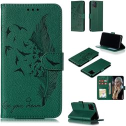Mobigear Feather iPhone 11 Pro Hoesje Bookcase Portemonnee - Groen