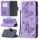Mobigear Butterfly iPhone 12 Hoesje Bookcase Portemonnee - Paars