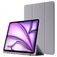 Mobigear Tri-Fold Gel iPad Air 13 Inch (2025) Hoes TPU,Kunstleer Bookcase + Stylus Houder - Grijs