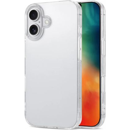 Mobigear Basics Doorzichtig iPhone 16 Hoesje Flexibel TPU Backcover - Transparant