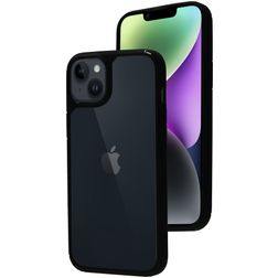 Mobiparts Rugged Clear iPhone 14 Plus Hoesje Hardcase Backcover Shockproof - Transparant / Zwart