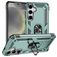 Mobigear Armor ring Samsung Galaxy S25 Hoesje Hardcase Backcover Shockproof met Ringhouder - Groen