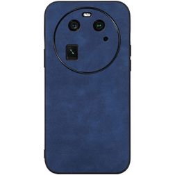 Mobigear Fabric OPPO Find X6 Hoesje Hardcase Backcover - Blauw