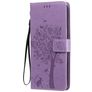 Mobigear Tree LG V60 ThinQ Hoesje Bookcase Portemonnee - Paars